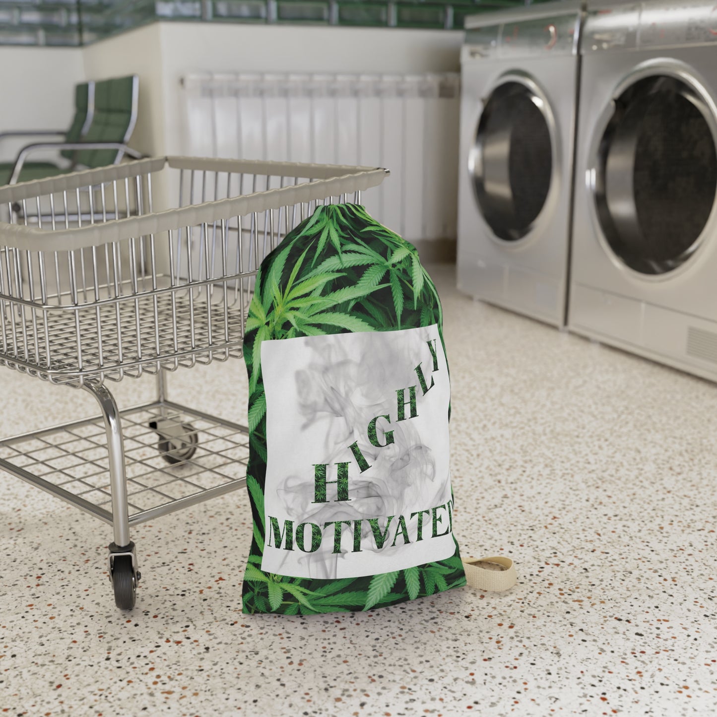 Highly Motivated Cannabis Laundry Bag