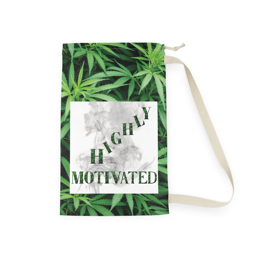 Highly Motivated Cannabis Laundry Bag