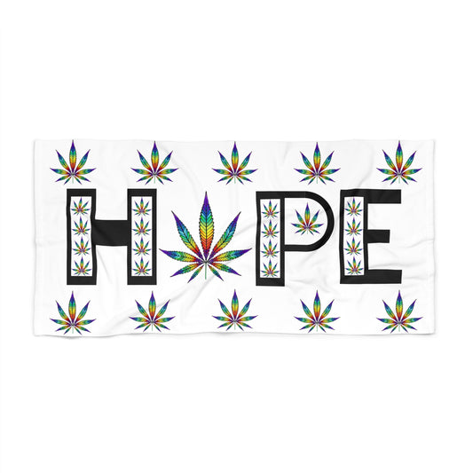 Cannabis Hope Beach Towel