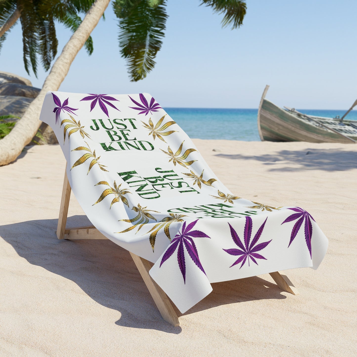 Just Be Kind Beach Towel