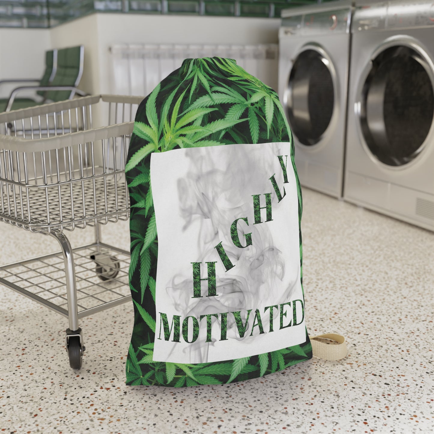 Highly Motivated Cannabis Laundry Bag