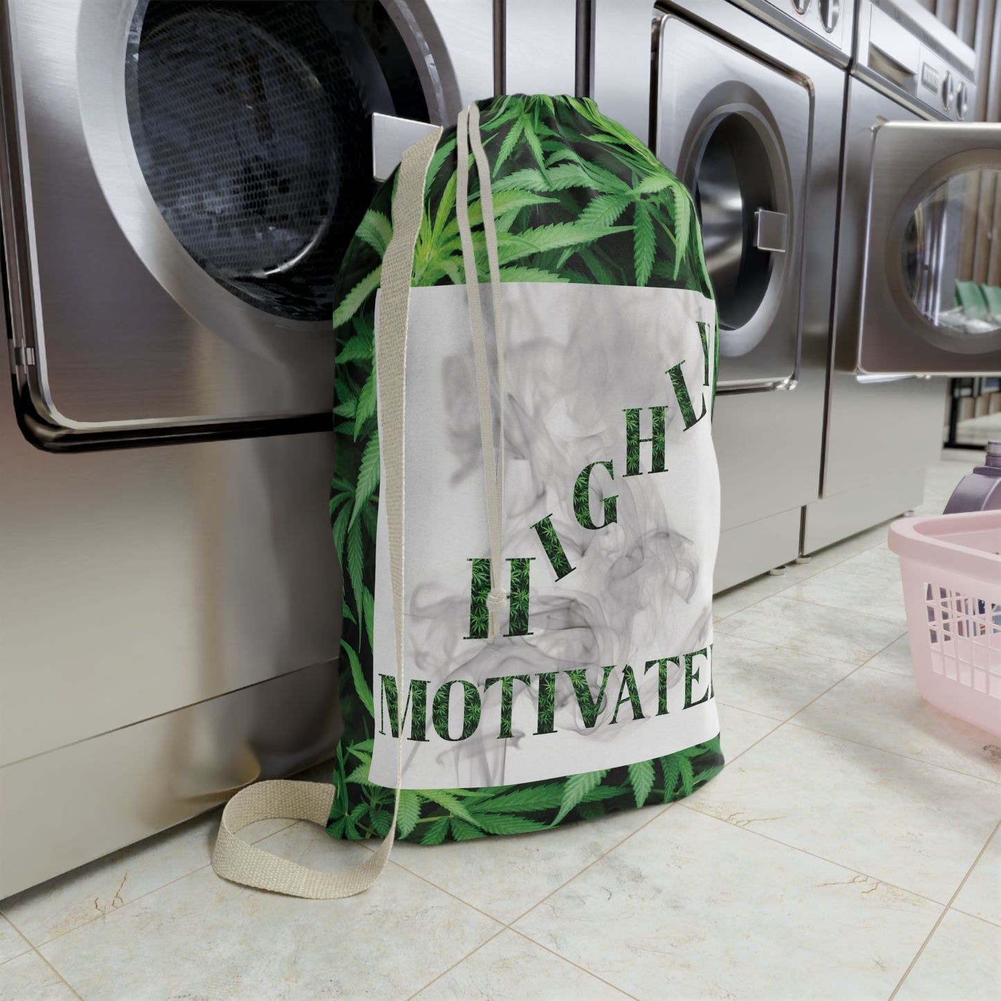 Highly Motivated Cannabis Laundry Bag