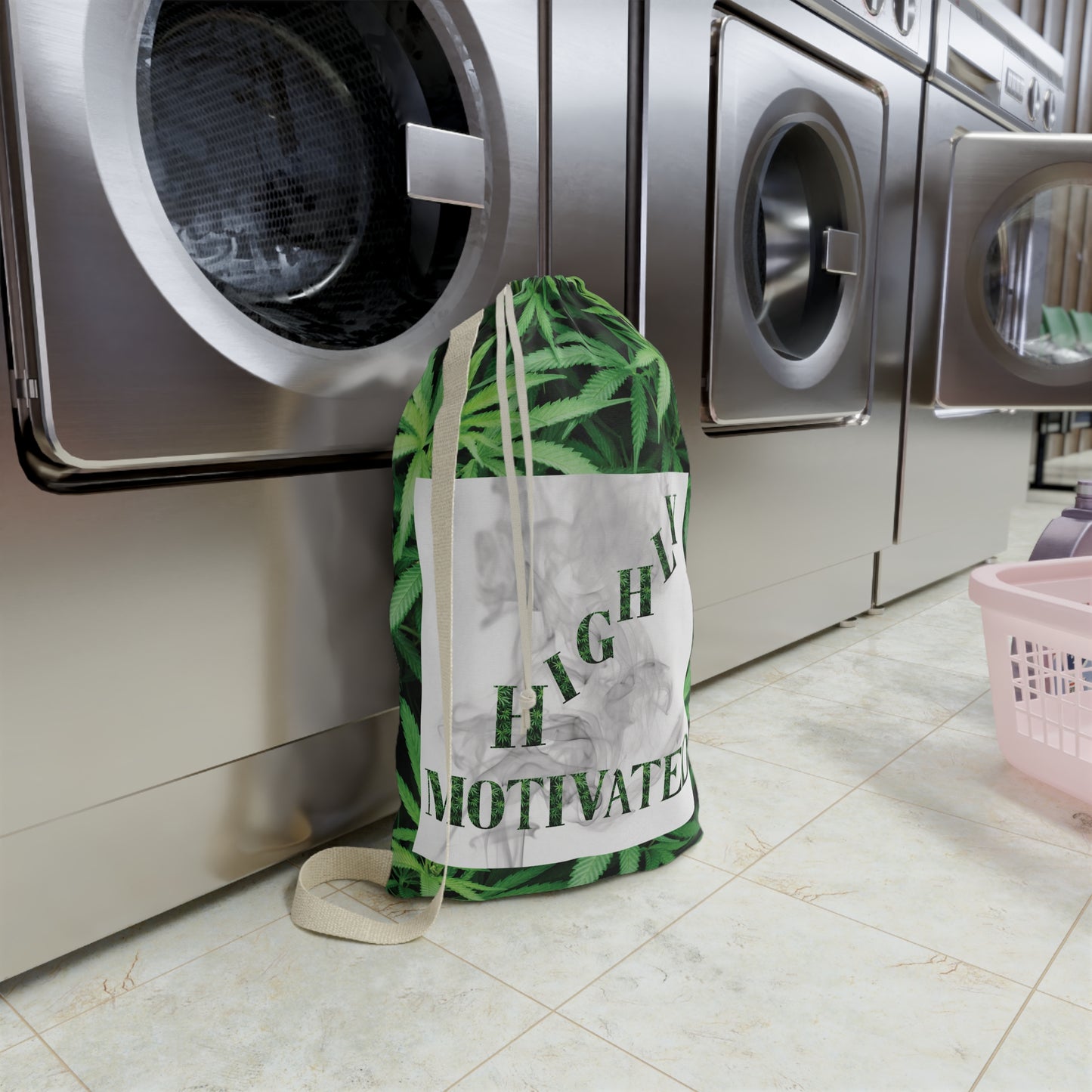 Highly Motivated Cannabis Laundry Bag