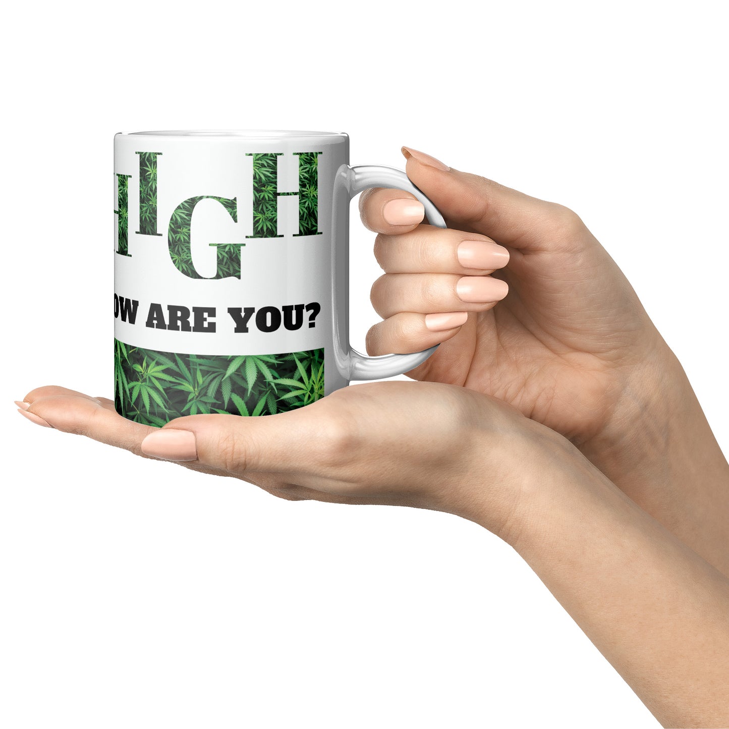 High How Are You Cannabis Inspired Mug