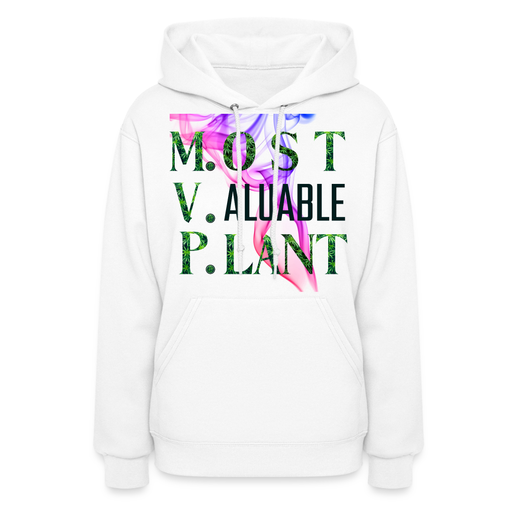 Most Valuable Plant Ladies Hoodie - white