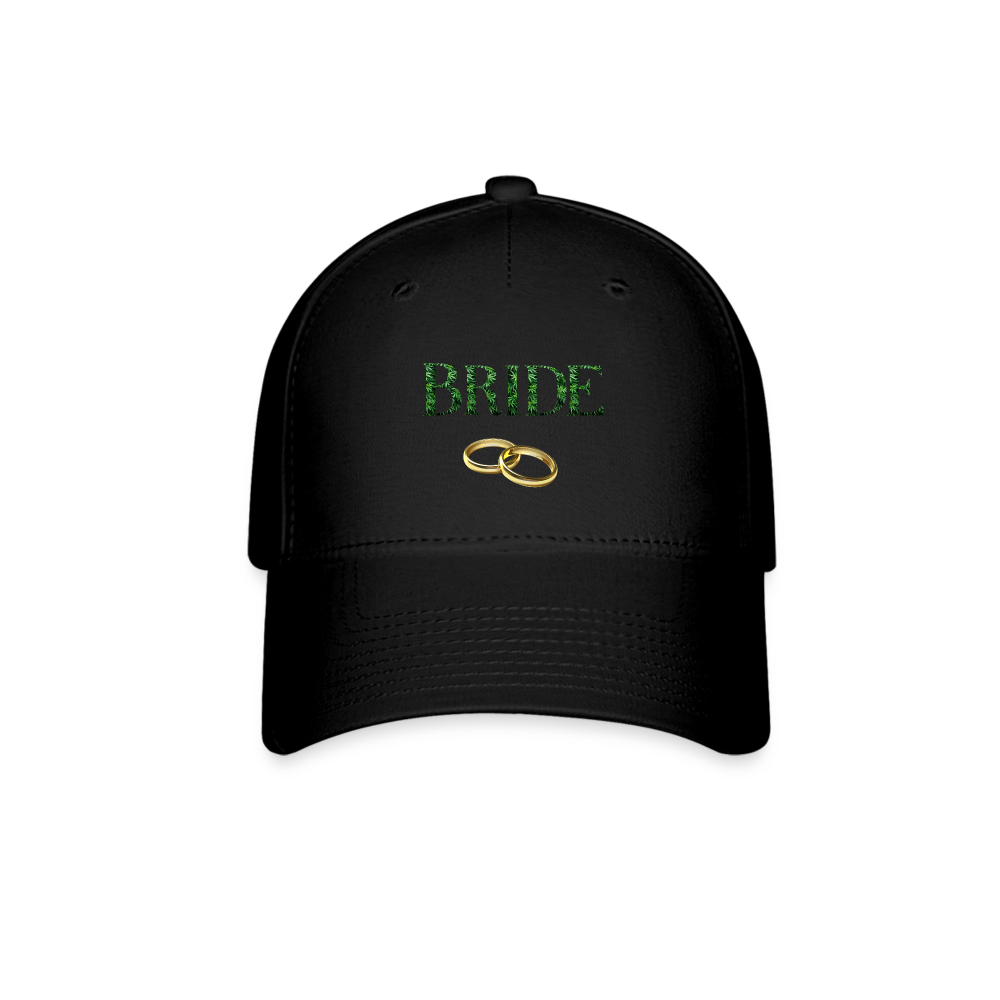 Cannabis Bride Baseball Cap - black