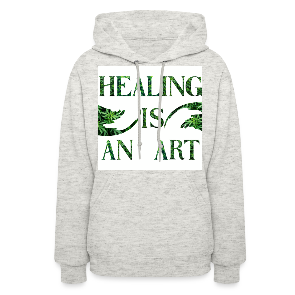 Women's Hoodie - heather oatmeal