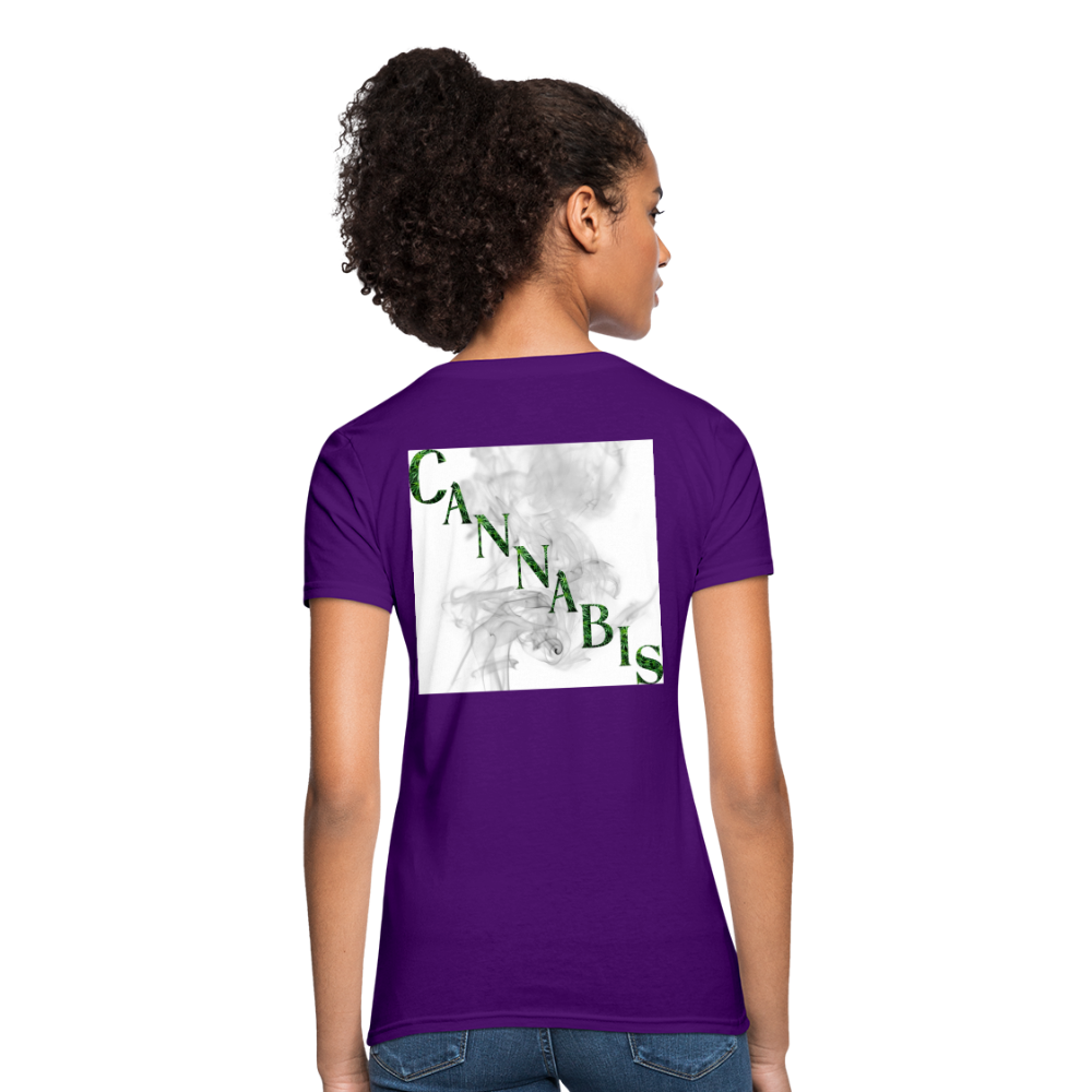 Highly Motivated Cannabis Ladies T-Shirt - purple