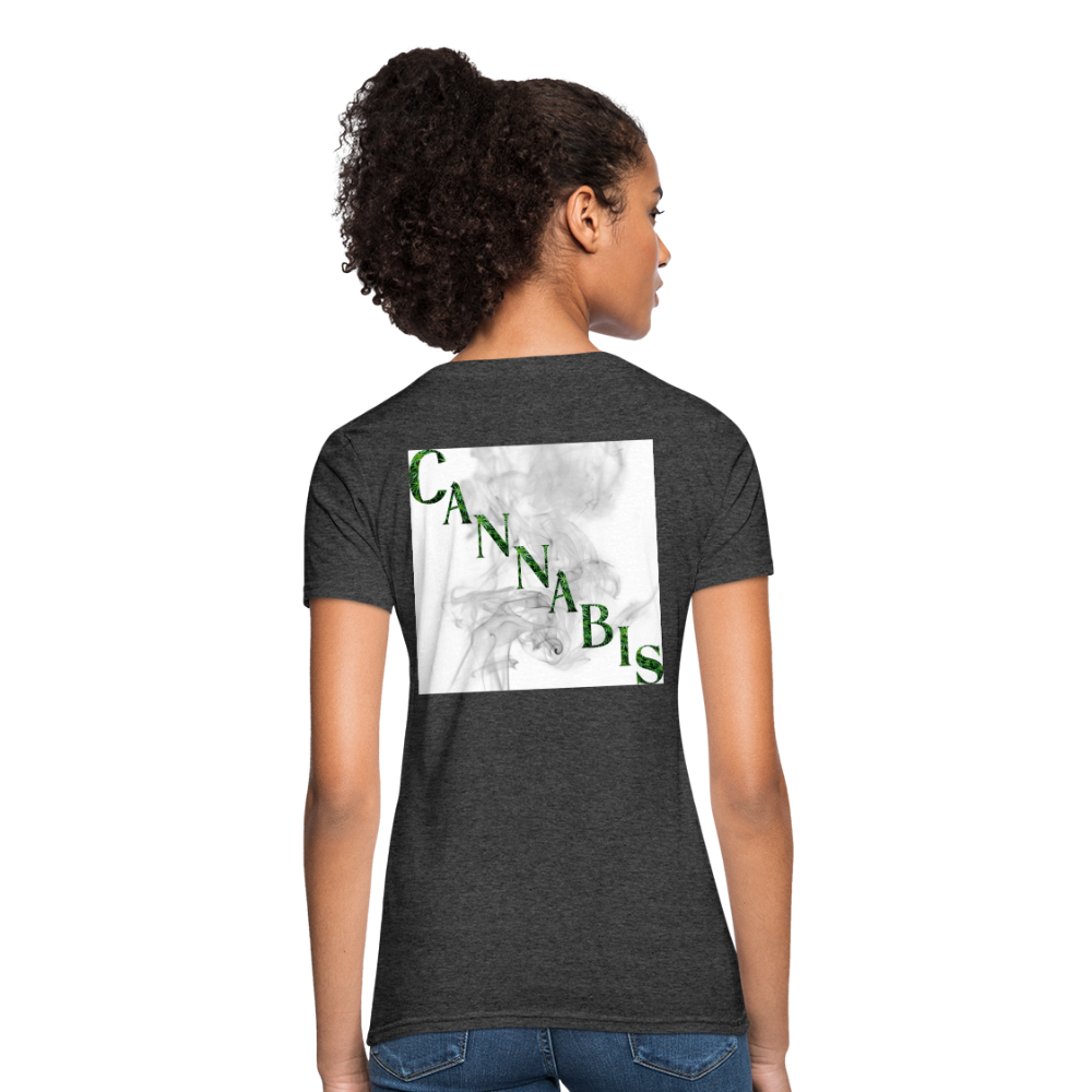 Highly Motivated Cannabis Ladies T-Shirt - heather black