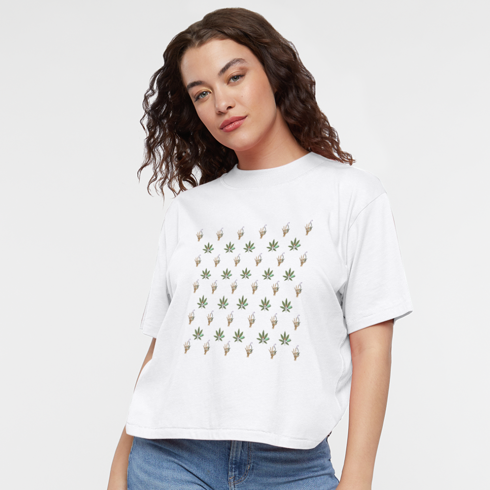 Women's Boxy Tee - white