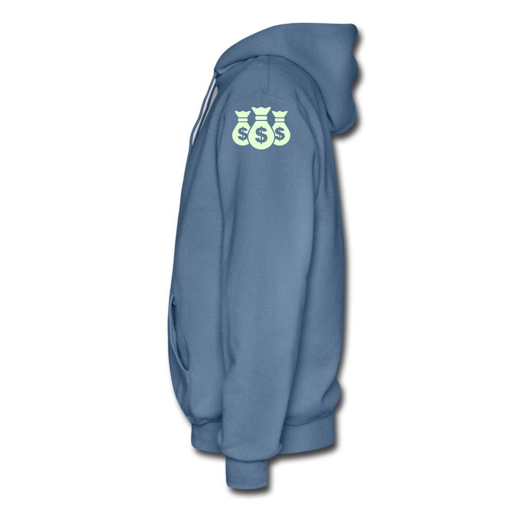 Stop Lacking And Start Stacking Money Men's Hoodie - denim blue