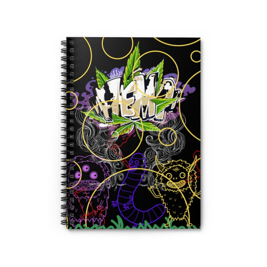 Mostri Di Cannabis Spiral Notebook - Ruled Line