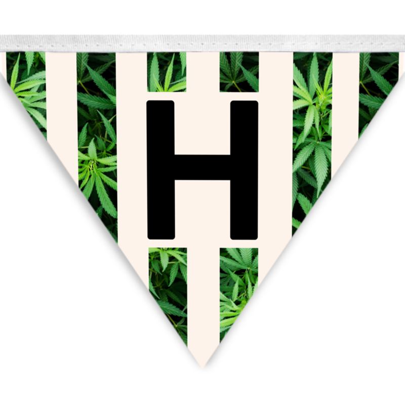 Cannabis Party Banner- Happy Birthday