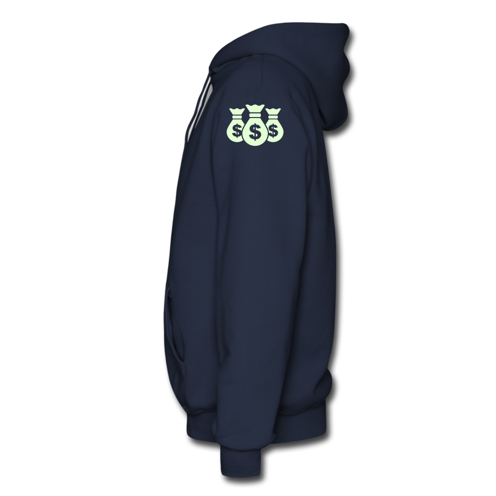 Stop Lacking And Start Stacking Money Men's Hoodie - navy