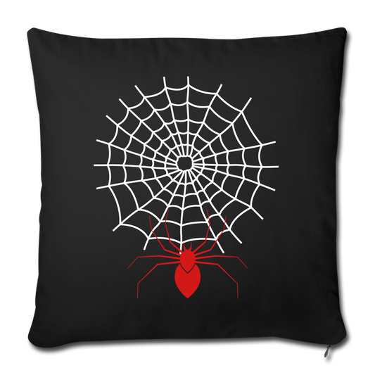 Throw Pillow Cover 18” x 18” - black