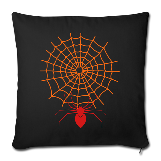 Throw Pillow Cover 18” x 18” - black