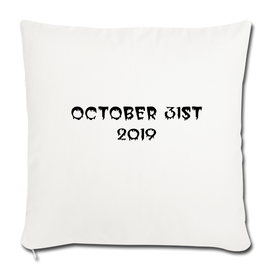 Throw Pillow Cover 18” x 18” - natural white