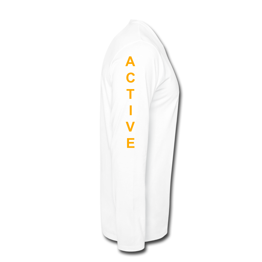 Get Active Men's Premium Long Sleeve T-Shirt - white