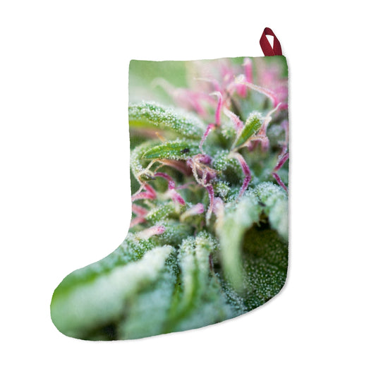 Blooming With Purple Cannabis Christmas Stockings