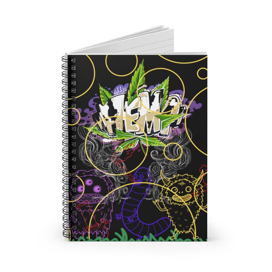 Mostri Di Cannabis Spiral Notebook - Ruled Line