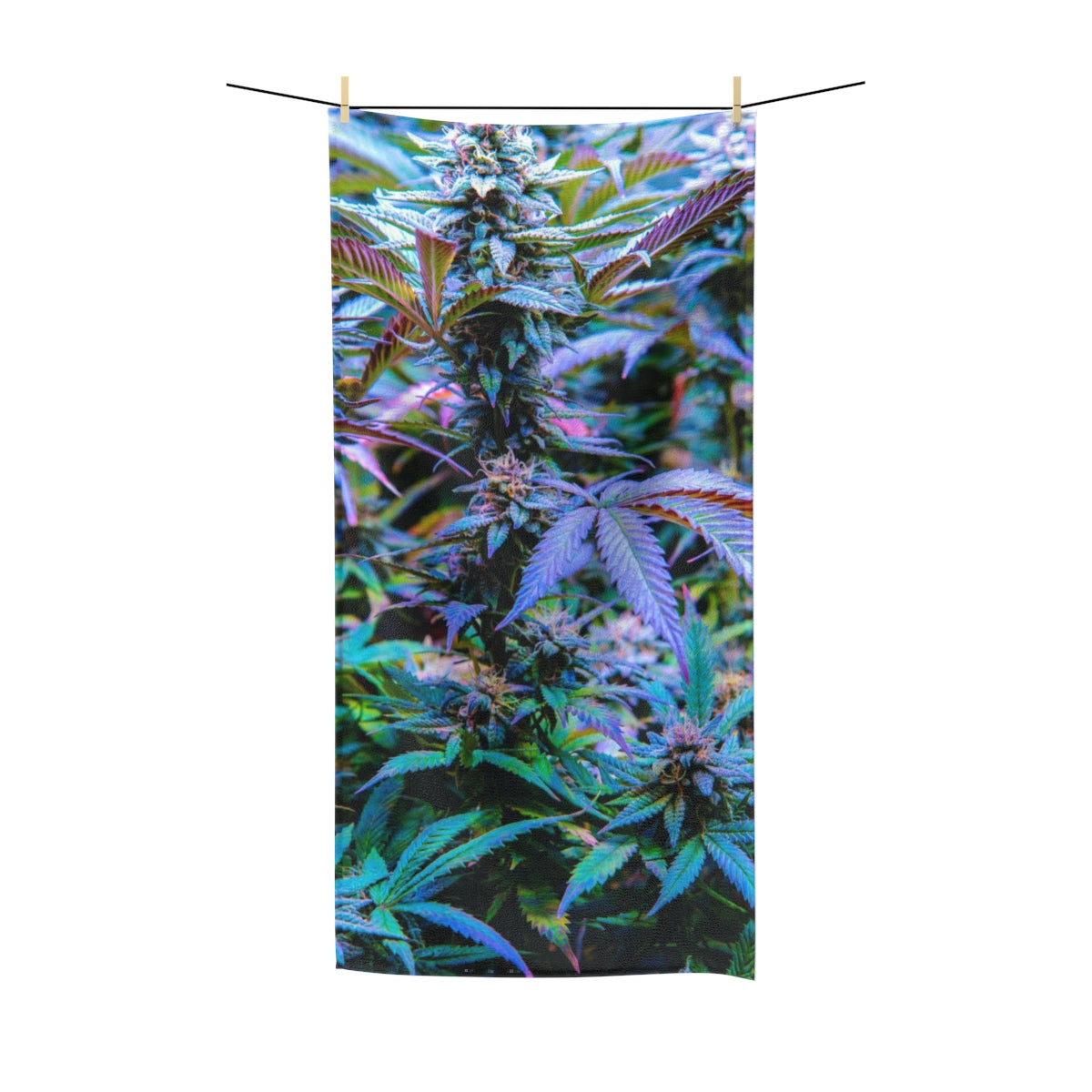 The Rainbow Cannabis Polycotton Towel