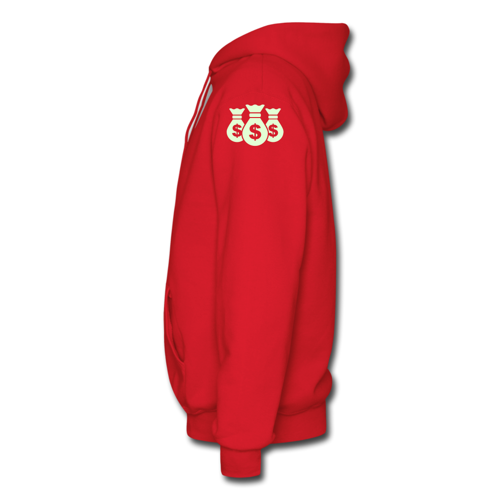 Stop Lacking And Start Stacking Money Men's Hoodie - red