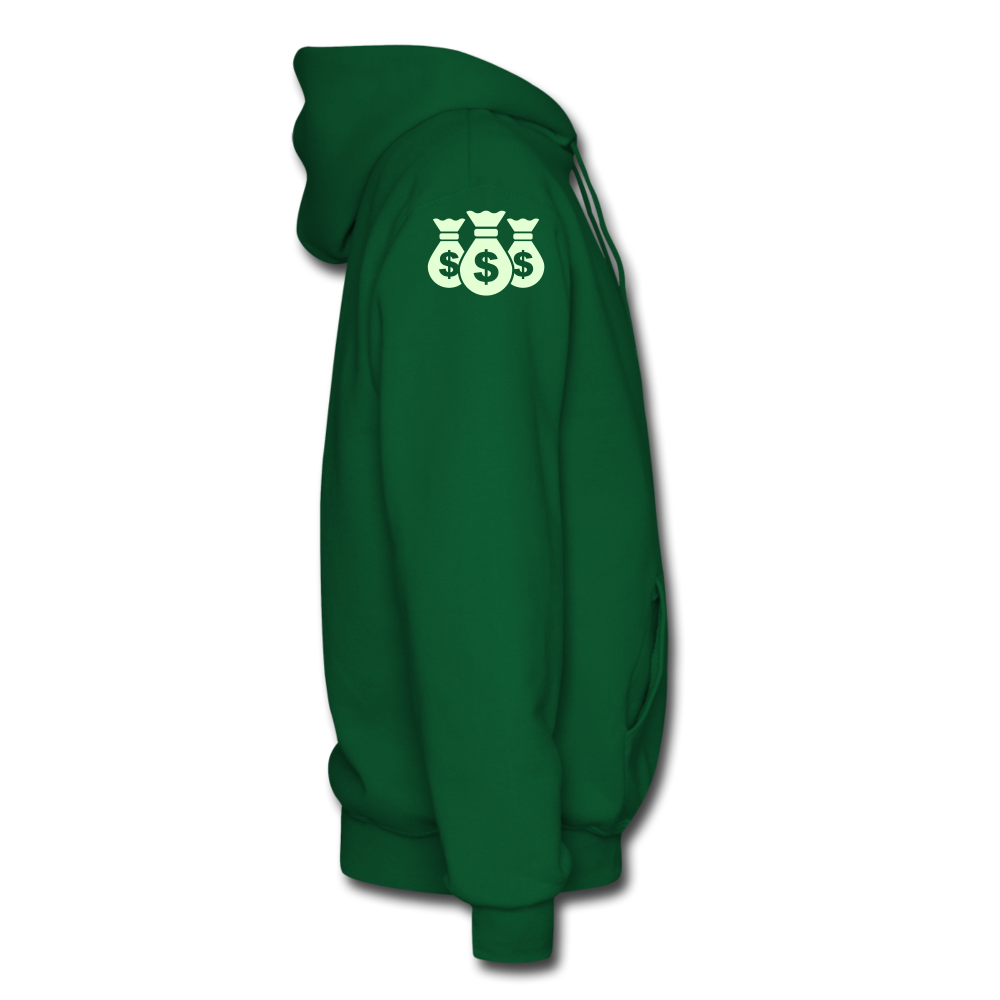 Stop Lacking And Start Stacking Money Men's Hoodie - forest green