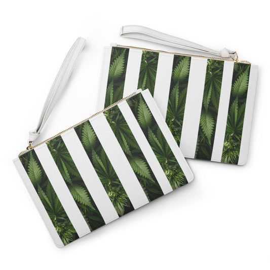 Bella Foglia Di Cannabis Clutch Bag