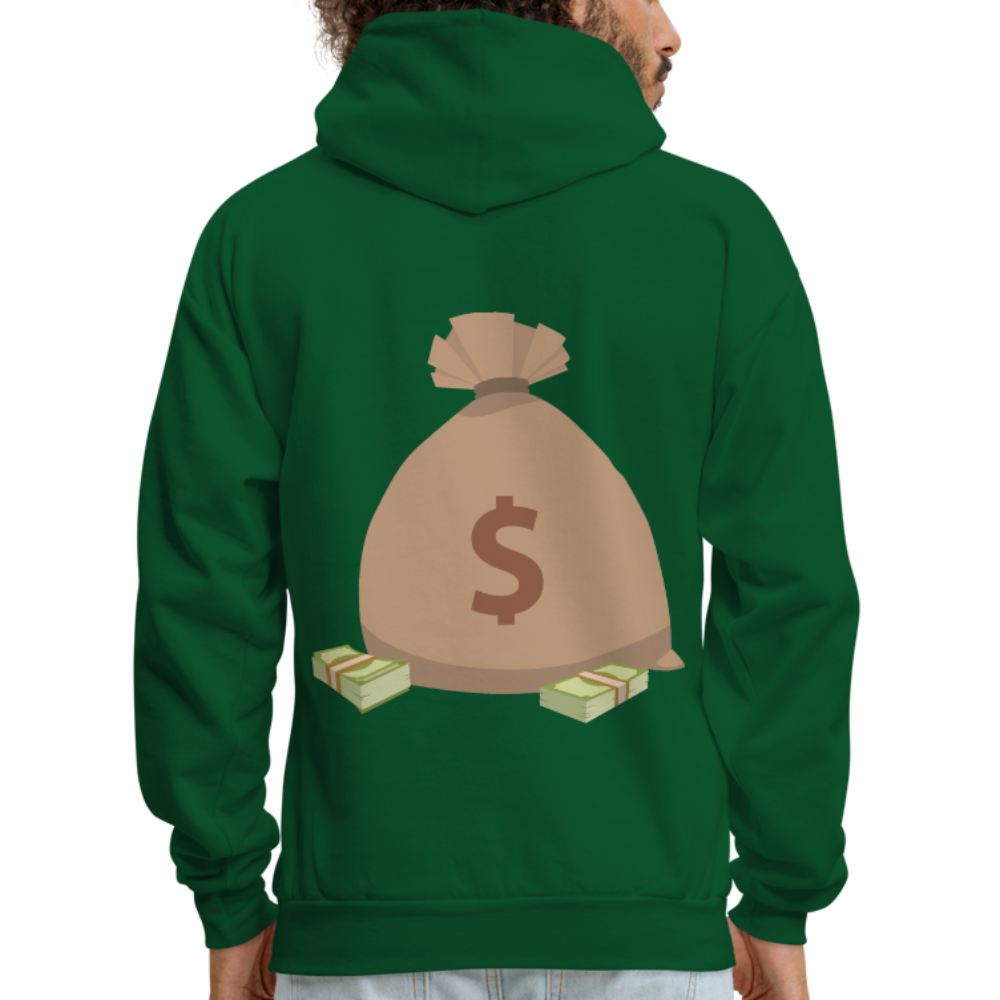 Stop Lacking And Start Stacking Money Men's Hoodie - forest green