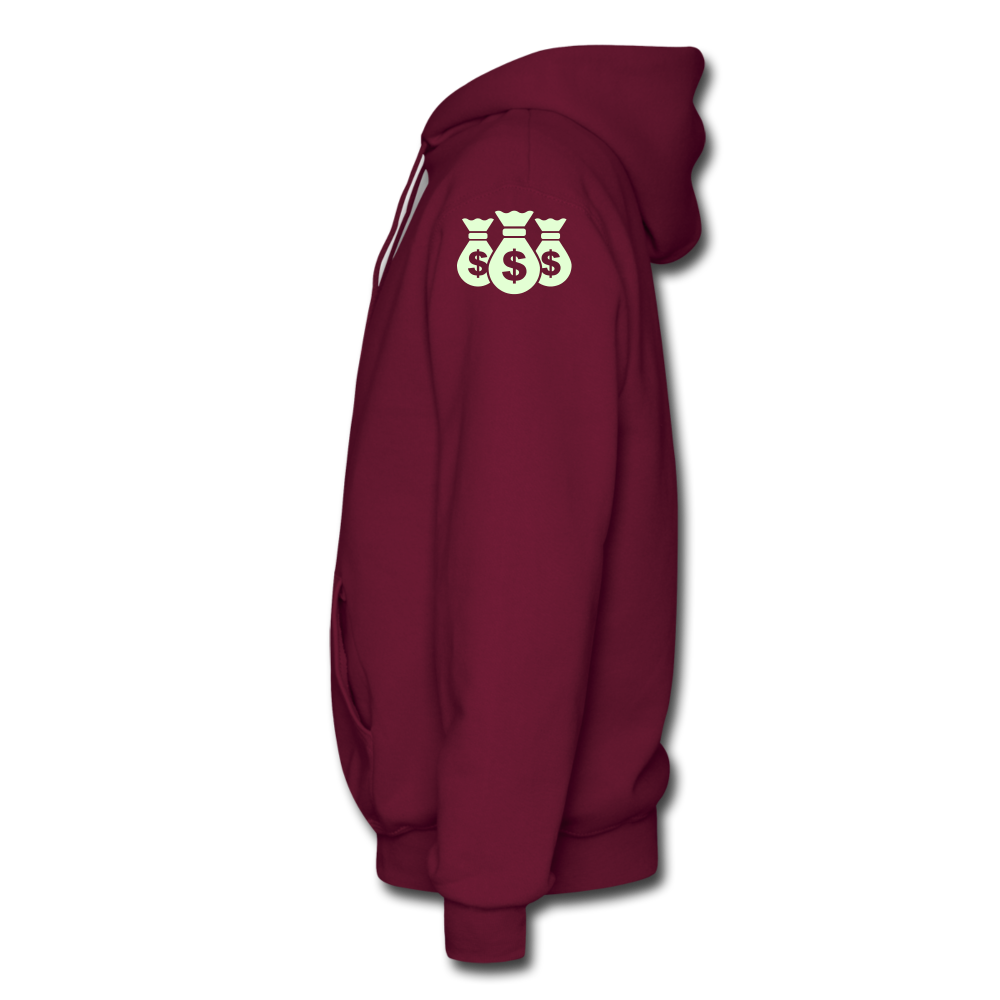 Stop Lacking And Start Stacking Money Men's Hoodie - burgundy