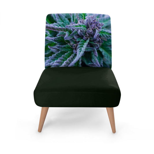 Blue Cannabis Designer Chair