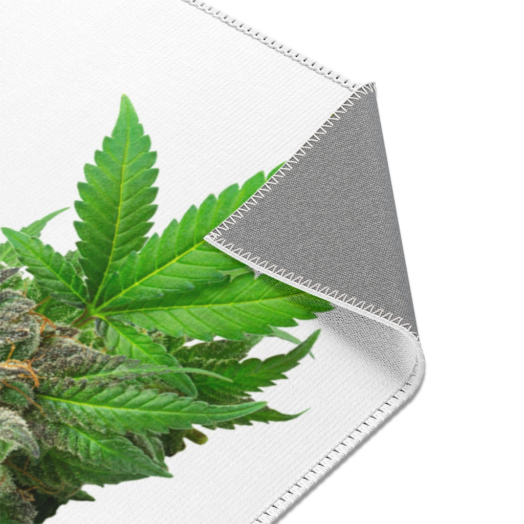 Semplicemente Cannabis Area Rugs- White