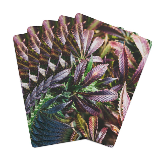 Into The Cannabis Garden Custom Poker Cards