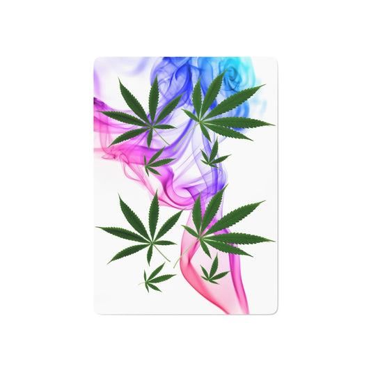 Smoking Pretty Cannabis Custom Poker Cards