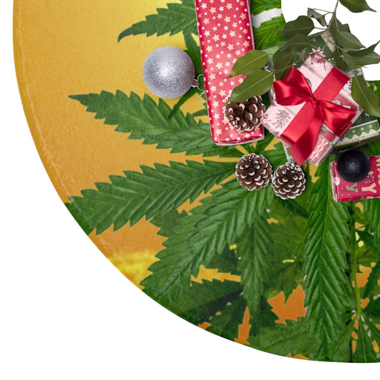 Bella Alba Cannabis Christmas Tree Skirts