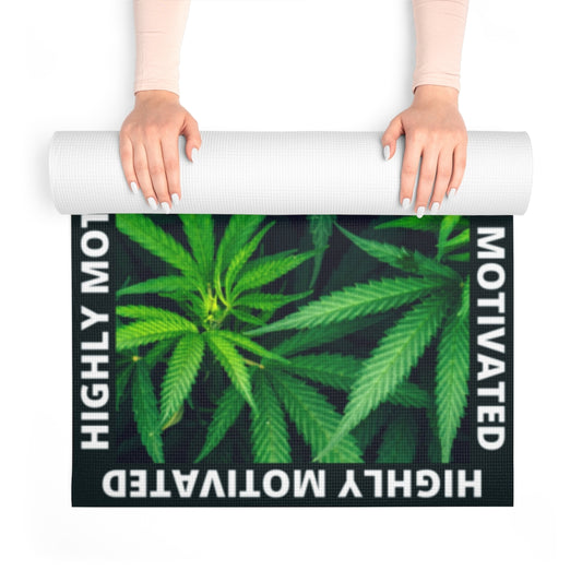 Highly Motivated Cannabis Foam Yoga Mat