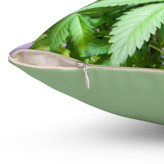 Sono Bella Cannabis Spun Polyester Square Pillow