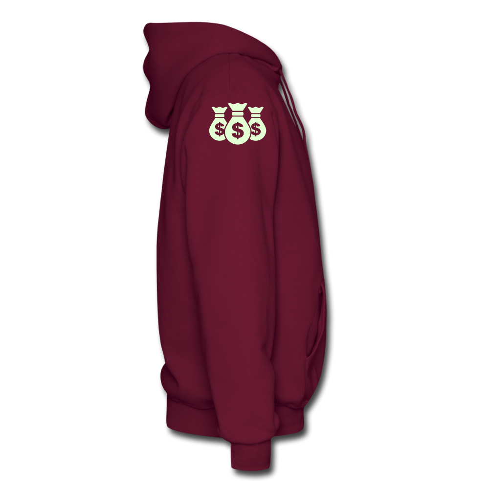 Stop Lacking And Start Stacking Money Men's Hoodie - burgundy