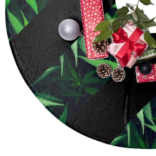 Cannabis Christmas Tree Skirt