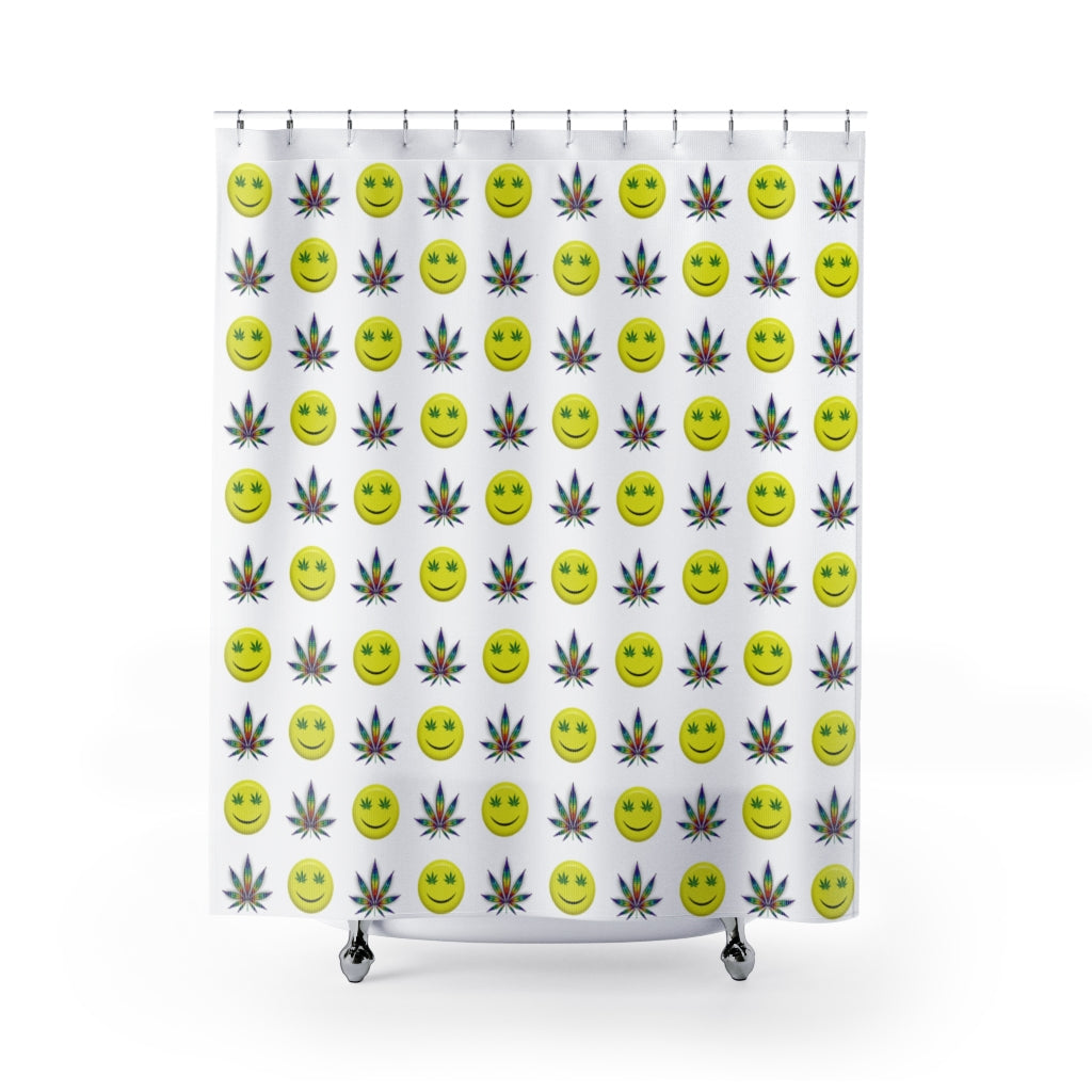 Faccina Cannabis Shower Curtains