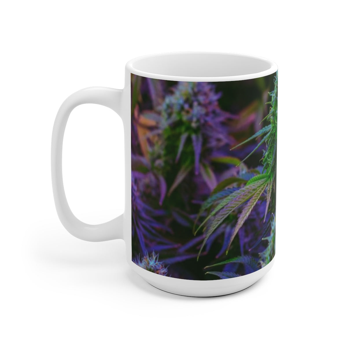 The Purple Cannabis White Ceramic Mug