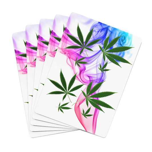 Smoking Pretty Cannabis Custom Poker Cards