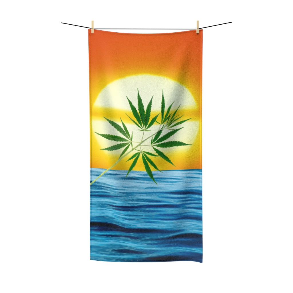 Un'alba Con La Cannabis Polycotton Towel