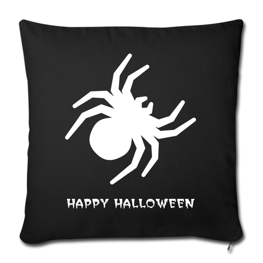 Throw Pillow Cover 18” x 18” - black