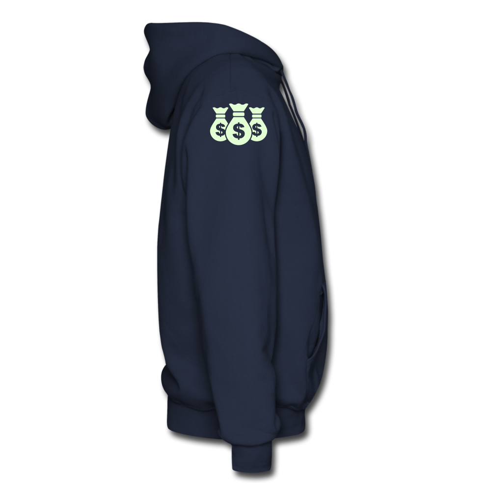 Stop Lacking And Start Stacking Money Men's Hoodie - navy