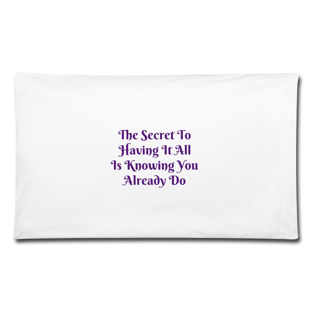 Pillowcase 32'' x 20'' - white