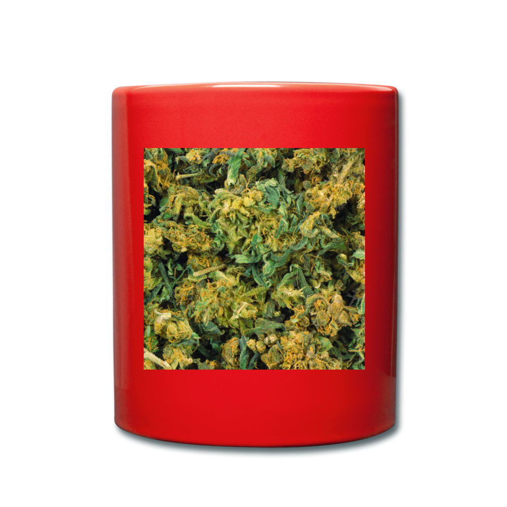 Cannabis Full Color Mug - red