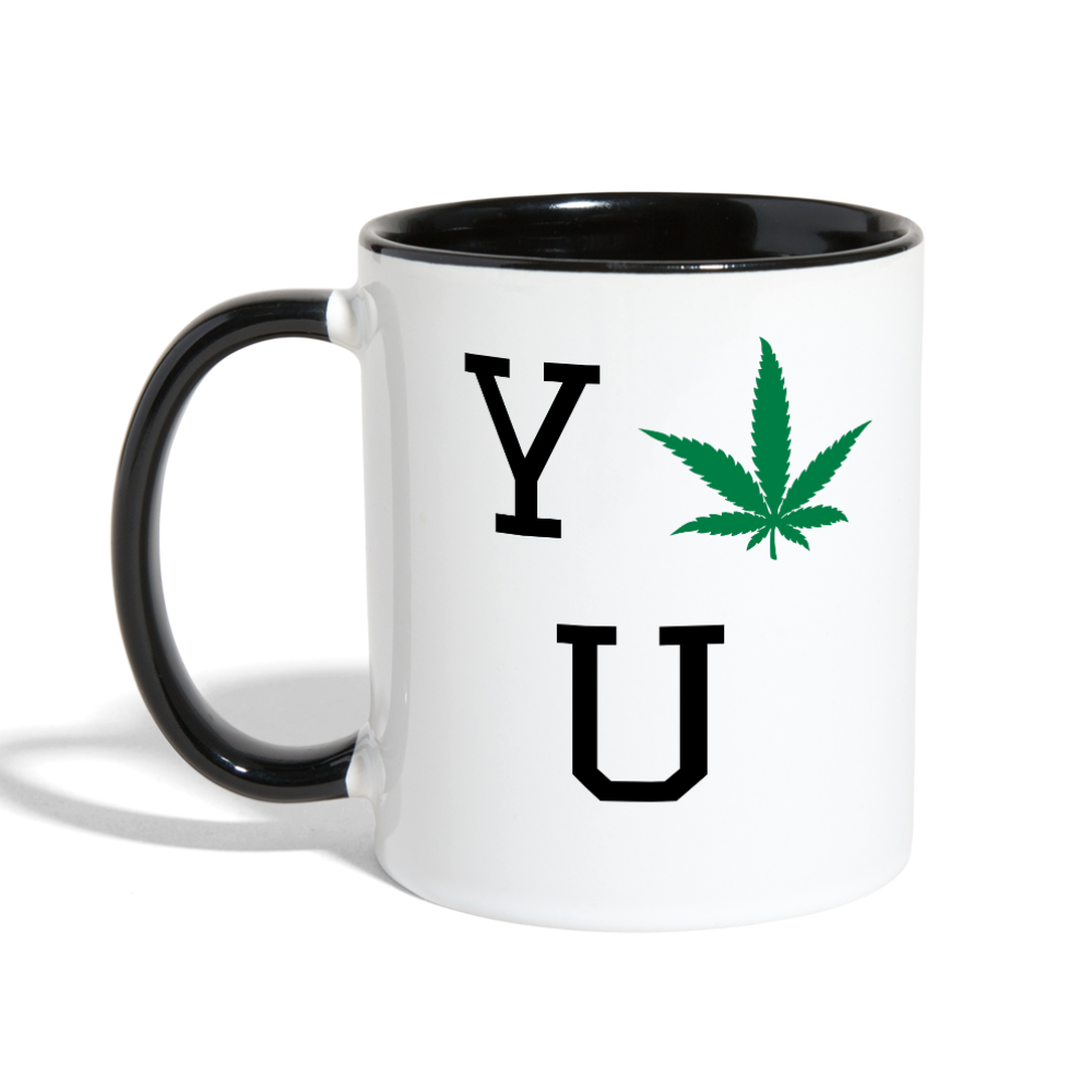 Love You Contrast Coffee Mug - white/black