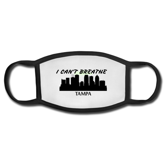 Tampa Florida Face Mask - white/black