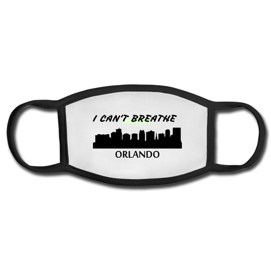 Orlando Florida Face Mask- I Can't Breathe - white/black